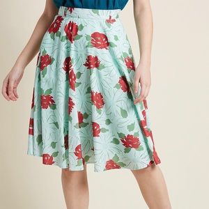 Just this Sway Floral A-Line Skirt — Modcloth — 3X